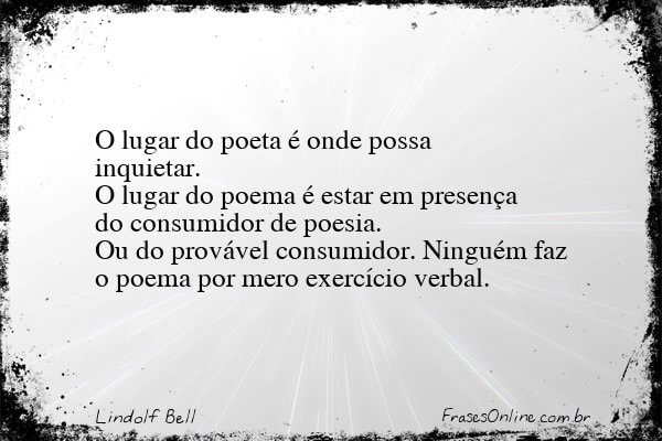 Frase de Lindolf Bell