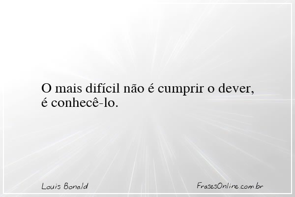 Frase de Louis Bonald