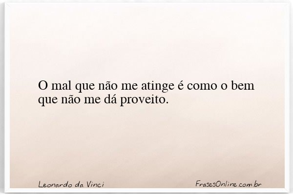 Frase de Leonardo da Vinci