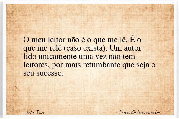 Frase de Lêdo Ivo