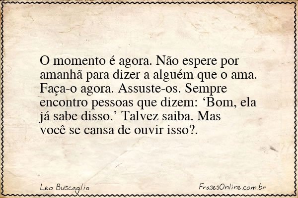 Frase de Leo Buscaglia