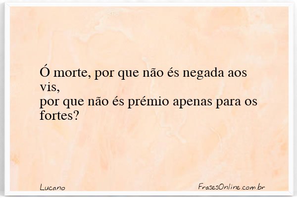 Frase de Lucano