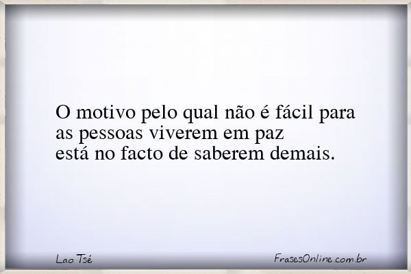 Frase de Lao Tsé