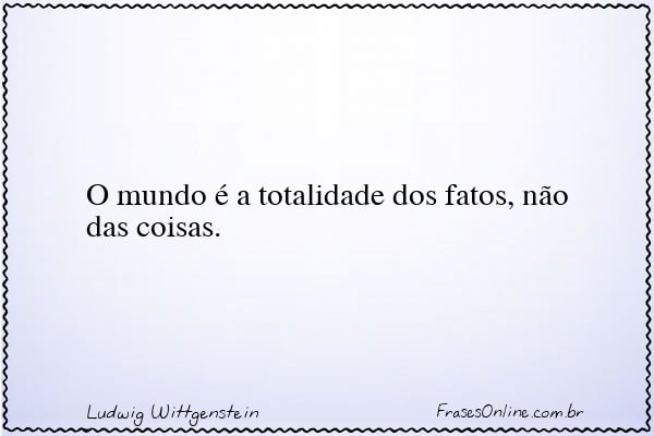 Frase de Ludwig Wittgenstein