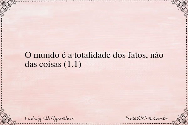 Frase de Ludwig Wittgenstein