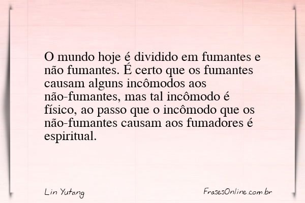 Frase de Lin Yutang
