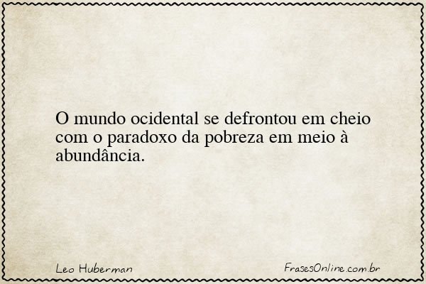 Frase de Leo Huberman