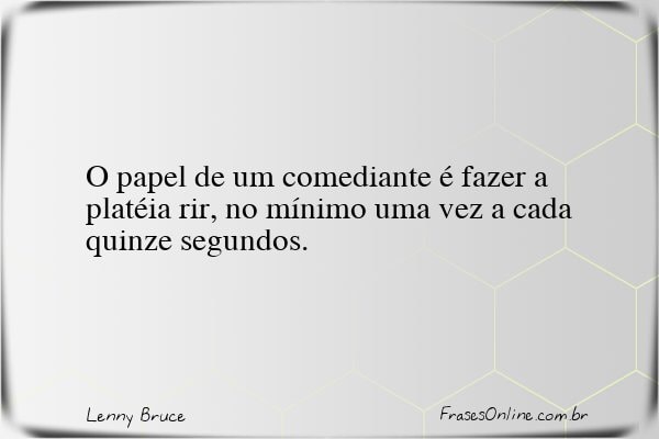 Frase de Lenny Bruce