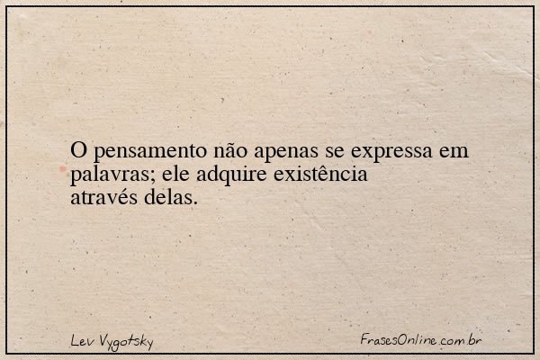 Frase de Lev Vygotsky