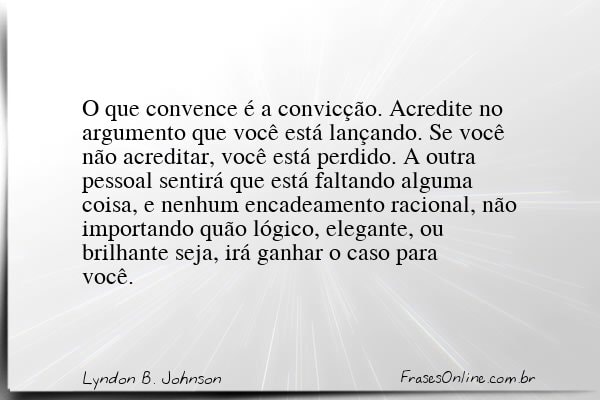 Frase de Lyndon B. Johnson