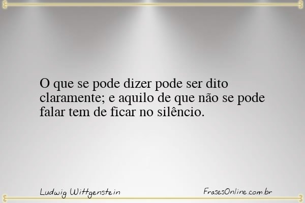 Frase de Ludwig Wittgenstein