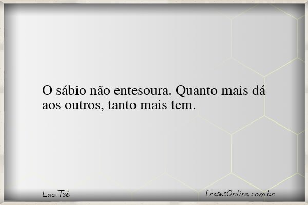 Frase de Lao Tsé