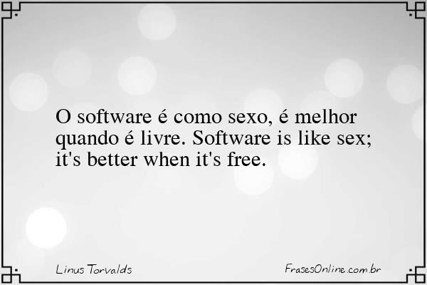 Frase de Linus Torvalds