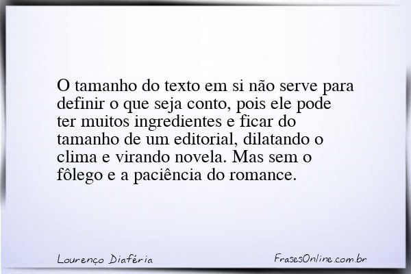 Frase de Lourenço Diaféria