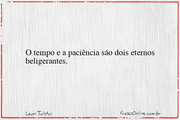 Frase de Leon Tolstoi