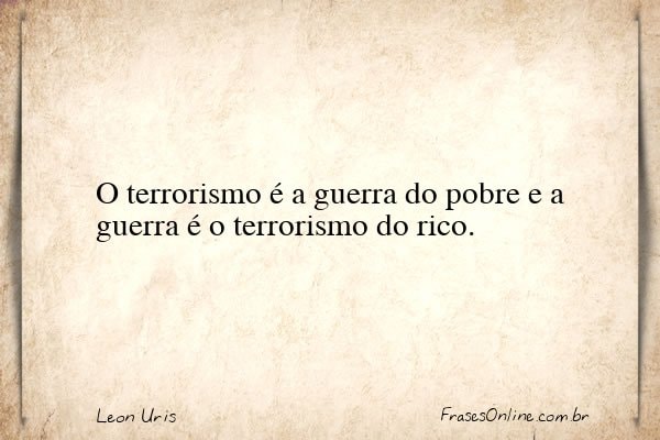 Frase de Leon Uris