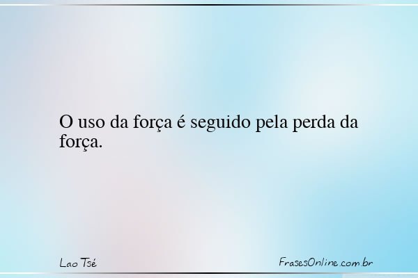 Frase de Lao Tsé