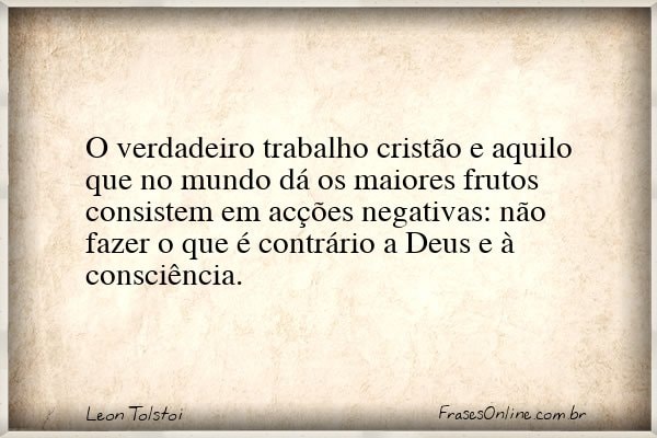 Frase de Leon Tolstoi