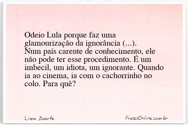 Frase de Lima Duarte