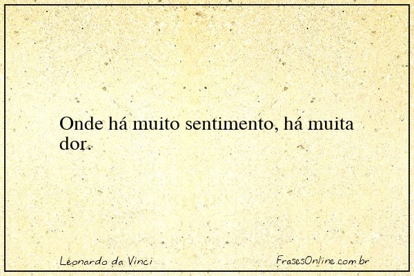 Frase de Leonardo da Vinci