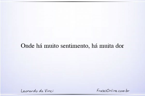 Frase de Leonardo da Vinci