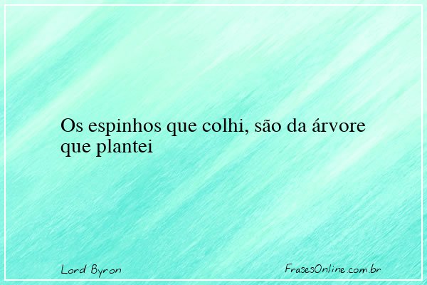Frase de Lord Byron