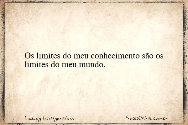 Frase de Ludwig Wittgenstein