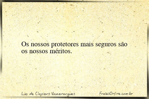 Frase de Luc de Clapiers Vauvenargues
