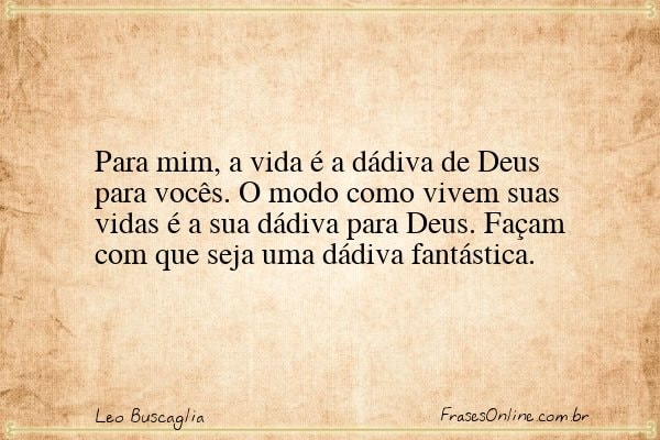 Frase de Leo Buscaglia