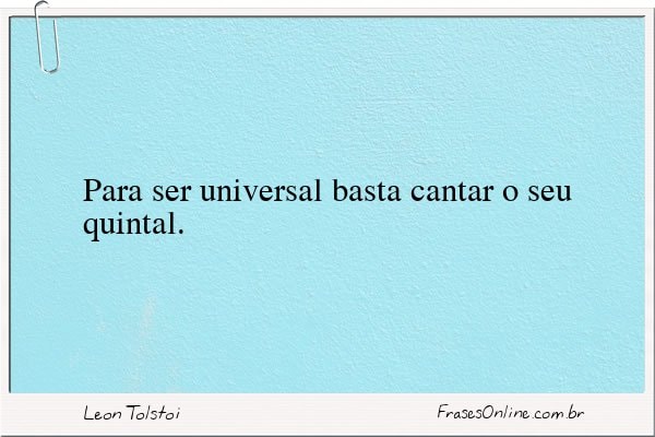 Frase de Leon Tolstoi