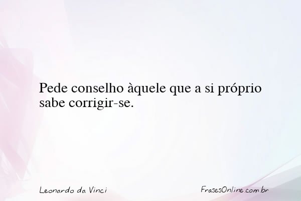 Frase de Leonardo da Vinci