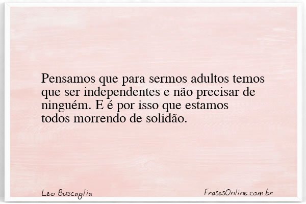 Frase de Leo Buscaglia