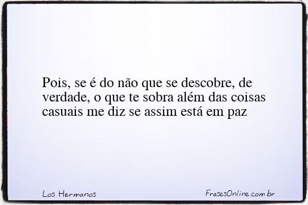 Frase de Los Hermanos