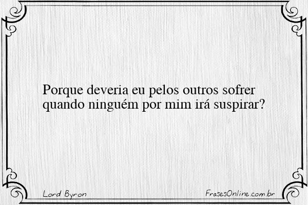 Frase de Lord Byron