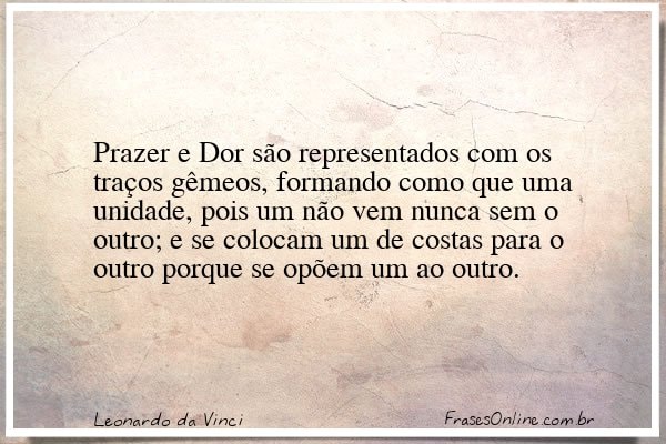 Frase de Leonardo da Vinci