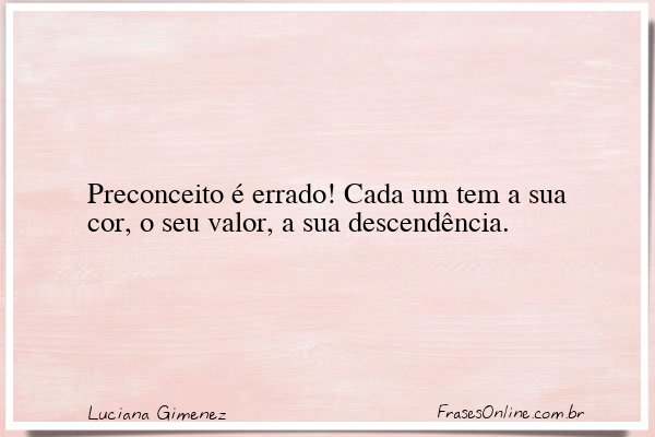 Frase de Luciana Gimenez