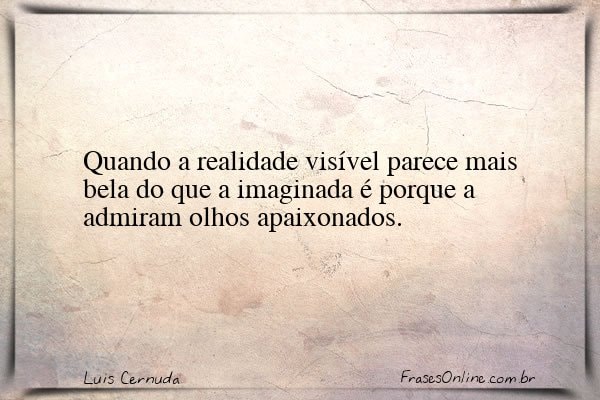 Frase de Luis Cernuda