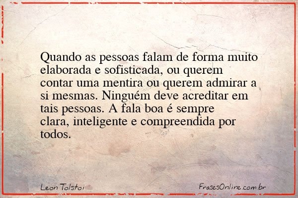 Frase de Leon Tolstoi