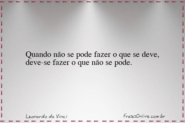 Frase de Leonardo da Vinci