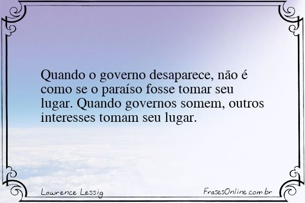 Frase de Lawrence Lessig
