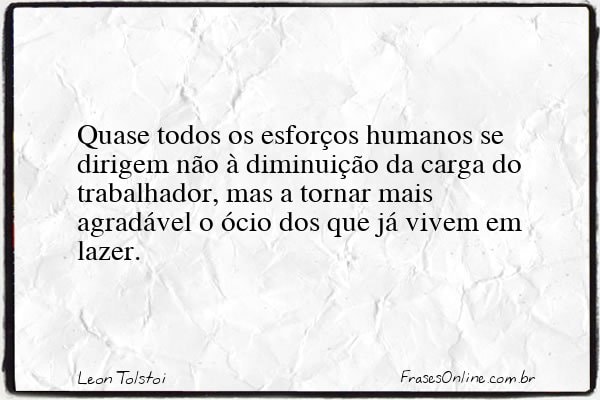 Frase de Leon Tolstoi