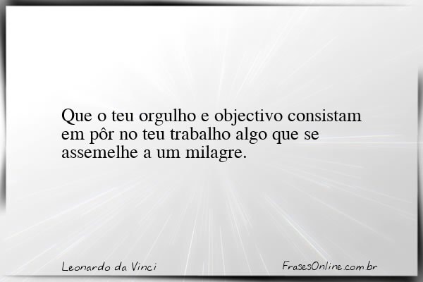 Frase de Leonardo da Vinci