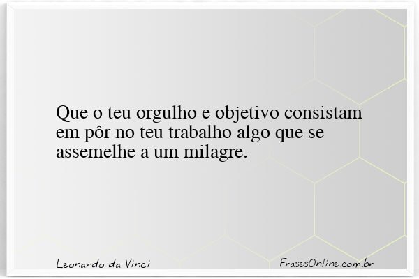 Frase de Leonardo da Vinci