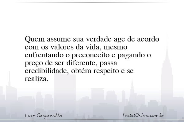 Frase de Luiz Gasparetto