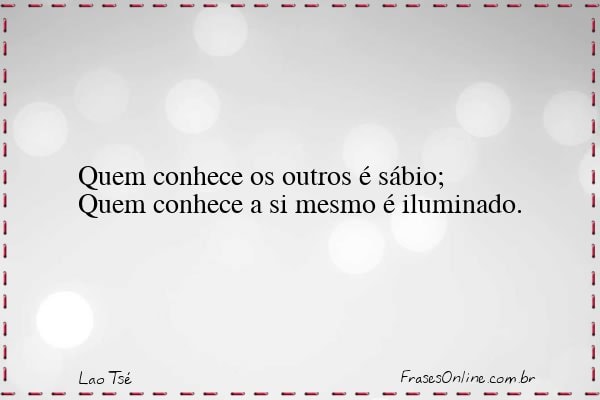 Frase de Lao Tsé