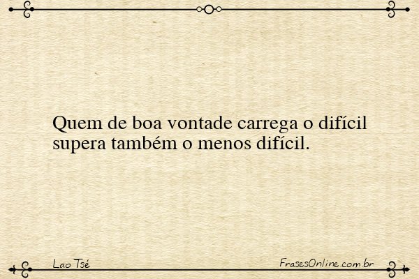 Frase de Lao Tsé