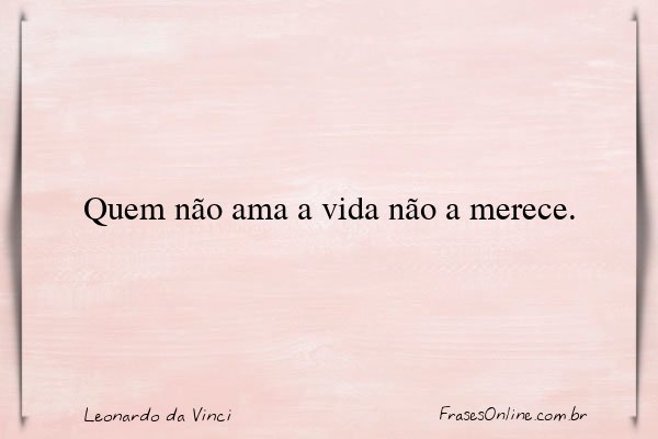 Frase de Leonardo da Vinci