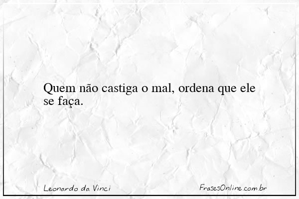 Frase de Leonardo da Vinci