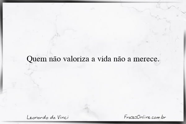 Frase de Leonardo da Vinci