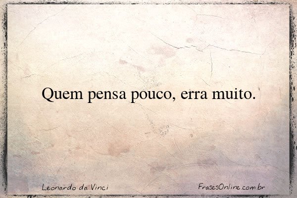 Frase de Leonardo da Vinci